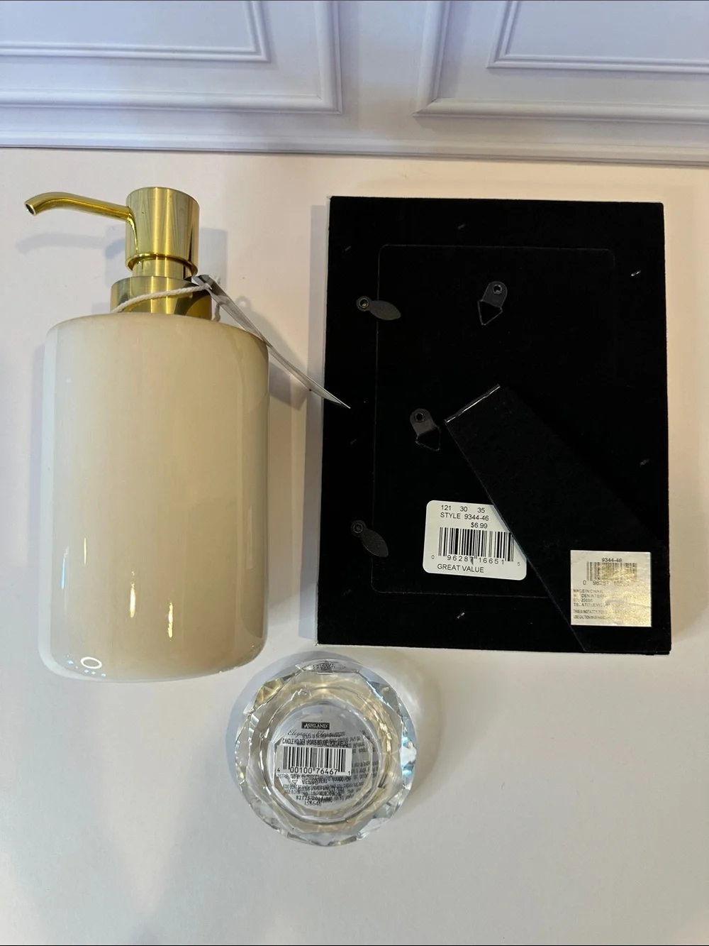 Target Ceramic Soap Dispenser, faux plant & frame Green Box Set #1